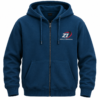 men's patchwork zip up hoodies with drawstring hood